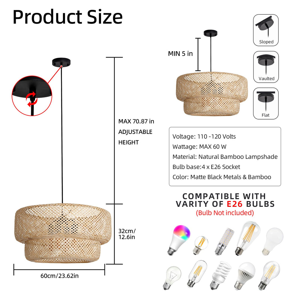 Bamboe hanglamp