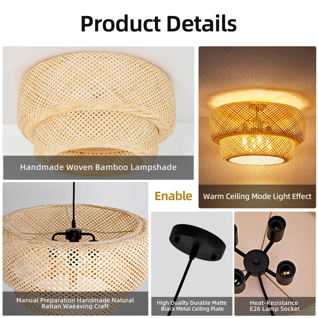Bamboe hanglamp
